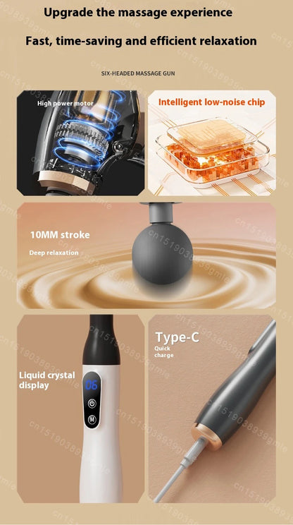 電動マッサージガン（背中・腰用ボディケア）