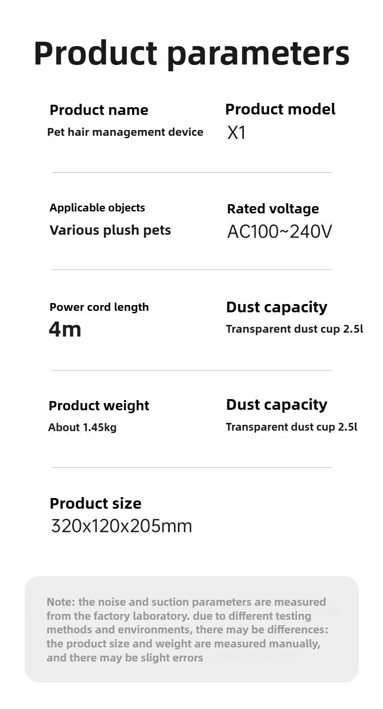ペット用グルーミング＆バキュームセット（オールインワン）