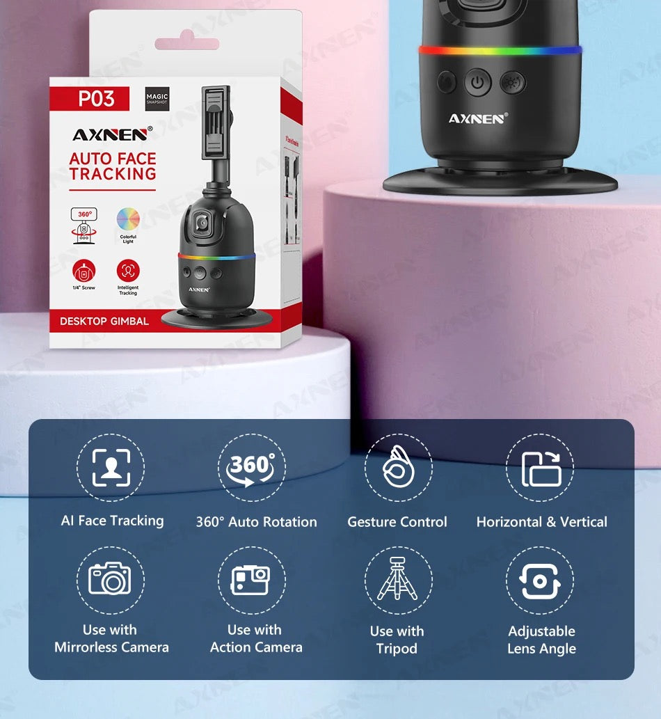 スマート360°自動追跡スマートフォンジンバル